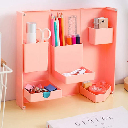 Organizer In Plastica Per Trucchi Da Scrivania 24.5 X 28 Cm Pochetta Per Trucchi Casa e cucina/Bagno/Accessori e biancheria da bagno per bambini/Accessori/Dosatori e porta accessori/Piattini portasapone Trade Shop italia - Napoli, Commerciovirtuoso.it