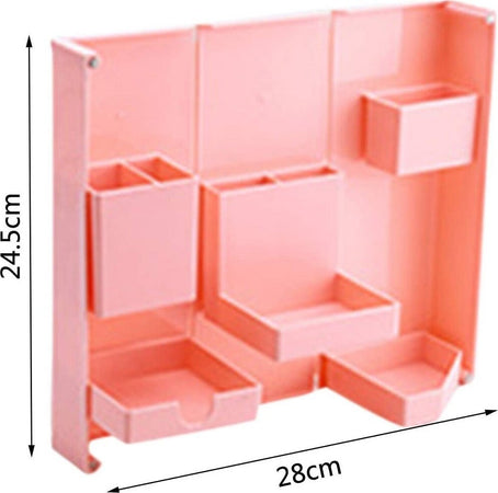 Organizer In Plastica Per Trucchi Da Scrivania 24.5 X 28 Cm Pochetta Per Trucchi Casa e cucina/Bagno/Accessori e biancheria da bagno per bambini/Accessori/Dosatori e porta accessori/Piattini portasapone Trade Shop italia - Napoli, Commerciovirtuoso.it
