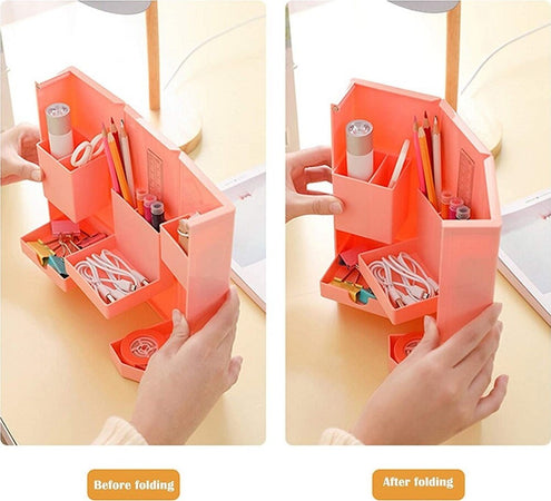 Organizer In Plastica Per Trucchi Da Scrivania 24.5 X 28 Cm Pochetta Per Trucchi Casa e cucina/Bagno/Accessori e biancheria da bagno per bambini/Accessori/Dosatori e porta accessori/Piattini portasapone Trade Shop italia - Napoli, Commerciovirtuoso.it