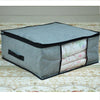 Organizer-In-Tessuto-Contenitore-Vestiti-Lenzuola-Salvaspazio-45x45x20cm