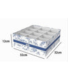 Organizer Per Armadio 12 Scomparti Scatola Salvaspazio 32x32x12cm Fantasia 87331
