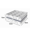 Organizer Per Armadio 12 Scomparti Scatola Salvaspazio 32x32x12cm Fantasia 87331