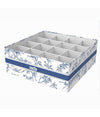 Organizer Per Armadio 16 Scomparti Scatola Salvaspazio 32x32x12cm Fantasia 87332