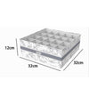 Organizer Per Armadio 20 Scomparti Scatola Salvaspazio 32x32x12cm Fantasia 87333