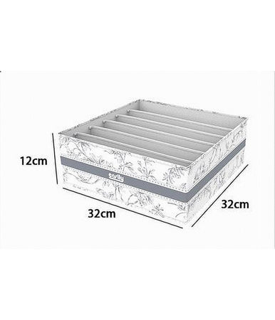 Organizer Per Armadio 6 Scomparti Scatola Salvaspazio 32x32x12 Cm Fantasia 87329
