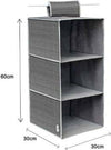 Organizer-Per-Armadio-In-Tessuto-Con-3-Ripiani-Scomparti-Salvaspazio-69701