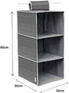Organizer-Per-Armadio-In-Tessuto-Con-3-Ripiani-Scomparti-Salvaspazio-69701