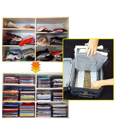Organizer Per Magliette Salvaspazio T-shirt Pieghevole Cabina Armadio Cassetto