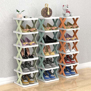 Organizer Per Scarpiera Verticale Montaggio Rapido 7 Livelli Ripiano Pieghevole Casa e cucina/Organizzazione interni/Organizzazione guardaroba/Portascarpe/Scarpiere Trade Shop italia - Napoli, Commerciovirtuoso.it