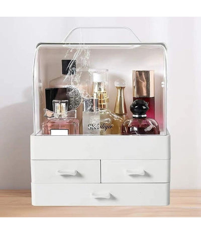 Organizer Porta Trucchi Box Portagioie Impermeabile Espositore Per Cosmetici Abs