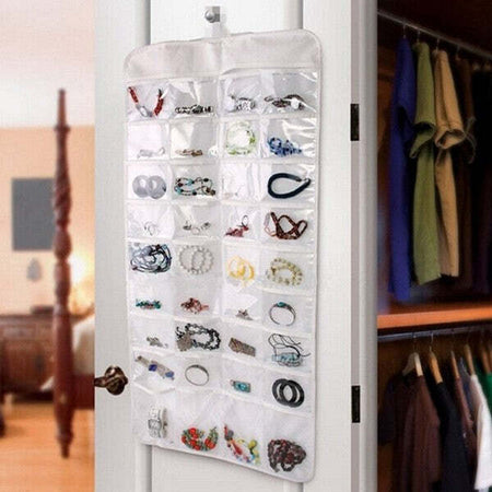 ORGANIZZATORE ORGANIZER DI GIOIELLI DA APPENDERE DOPPIO LATO 72 TASCHE JEWELLERY Casa e cucina/Organizzazione interni/Organizzazione guardaroba/Ripiani pensili Trade Shop italia - Napoli, Commerciovirtuoso.it