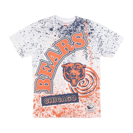 MITCHELL &amp; NESS Maglietta Uomo Nfl Team Burst Sublimated Tee Chibea White/original Team Colors da uomo