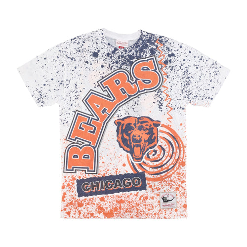 MITCHELL & NESS Maglietta Uomo Nfl Team Burst Sublimated Tee Chibea White/original Team Colors da uomo