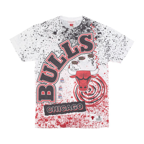 MITCHELL & NESS Maglietta Uomo Nba Team Burst Sublimated Tee Chibul White/original Team Colors da uomo