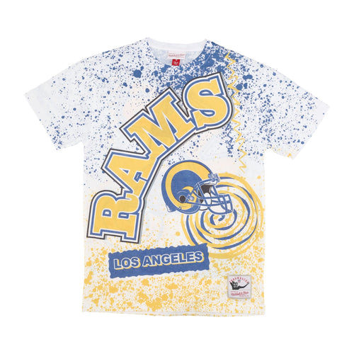 MITCHELL & NESS Maglietta Uomo Nfl Team Burst Sublimated Tee Losram White/original Team Colors da uomo