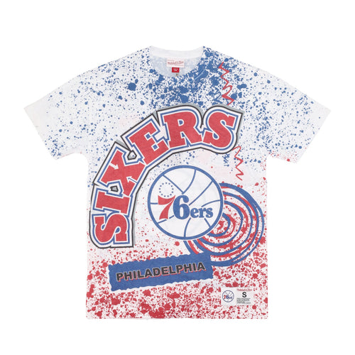 MITCHELL & NESS Maglietta Uomo Nba Team Burst Sublimated Tee Phi76e White/original Team Colors da uomo