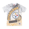 MITCHELL & NESS Maglietta Uomo Nfl Team Burst Sublimated Tee Pitste White/original Team Colors da uomo