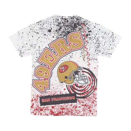 MITCHELL &amp; NESS Maglietta Uomo Nfl Team Burst Sublimated Tee Saf49e White/original Team Colors da uomo