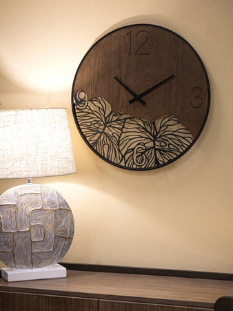Orlogio-Da-Muro-Wood/Leaf-Cm-Ø-60X2