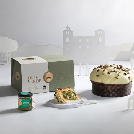 Panettone Oro Verde | Lievitazione naturale 36 ore | Fiasconaro, Sicilia | 1kg