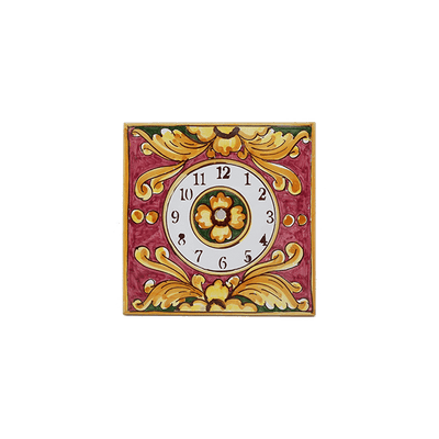 Orologio da Parete in Piastrella Siciliana - It's Tea Time