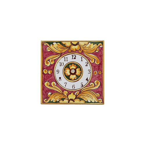 Orologio da Parete in Piastrella Siciliana - It's Tea Time