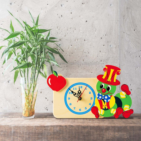 Orologio - Bruco Mela (da Tavolo) Cameretta Bambini Dida