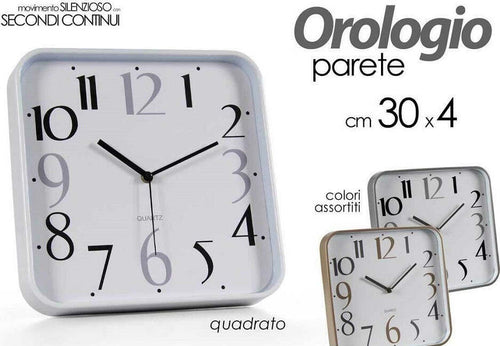 Orologio 30x4 Cm Parete Classico Casa Moderno Silenzioso Color Assortiti 768200 Casa e cucina/Decorazioni per interni/Orologi/Orologi da parete Trade Shop italia - Napoli, Commerciovirtuoso.it