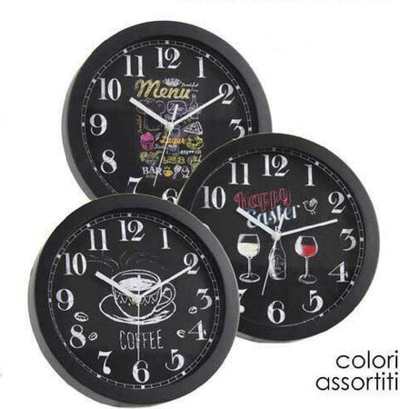 Orologio 30x4x30cm Da Parete Bar Caffe Ristorante Moderno Nero Decori Ass 774621 Casa e cucina/Decorazioni per interni/Orologi/Orologi da parete Trade Shop italia - Napoli, Commerciovirtuoso.it