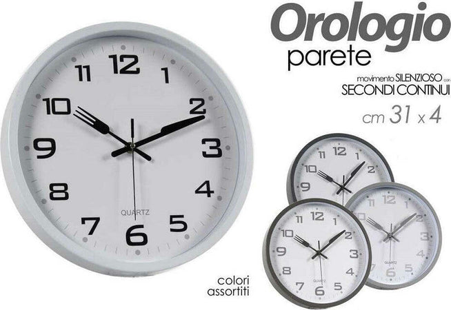 Orologio 31x4cm Da Parete Cucina Classico Design Posate Moderno Color Ass 783272 Casa e cucina/Decorazioni per interni/Orologi/Orologi da parete Trade Shop italia - Napoli, Commerciovirtuoso.it