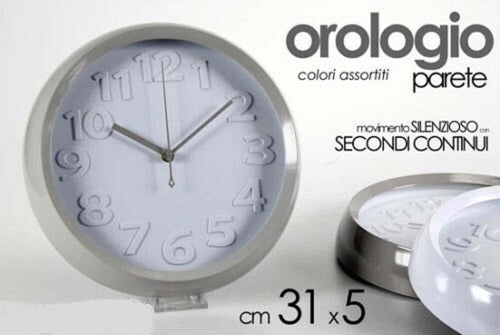 Orologio 31x5 Cm Da Parete Classico Design Moderno Colori Assortiti Tondo 667787 Casa e cucina/Decorazioni per interni/Orologi/Orologi da parete Trade Shop italia - Napoli, Commerciovirtuoso.it