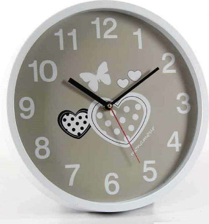 Orologio 31x5 Cm Parete Cuori Farfalle Classico Moderno Tondo Silenzioso 681288 Casa e cucina/Decorazioni per interni/Orologi/Orologi da parete Trade Shop italia - Napoli, Commerciovirtuoso.it