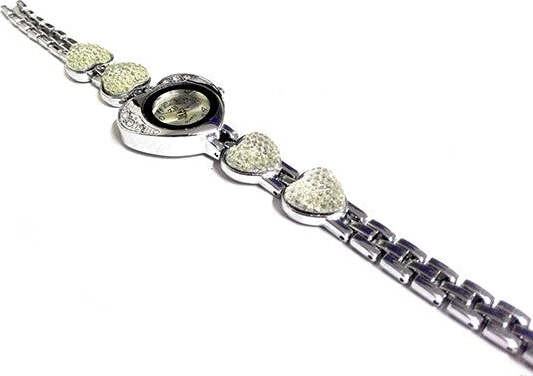OROLOGIO A CUORE CON STRASS GRANDI TAGLIO SWAROVSKI SU QUADRANTE E BRACCIALE Moda/Donna/Orologi/Orologi da polso Trade Shop italia - Napoli, Commerciovirtuoso.it