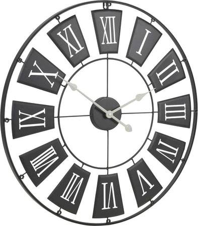 Orologio a parete con numeri romani per cameretta e cucina idea regalo Ø 70 cm Casa e cucina/Decorazioni per interni/Orologi/Orologi da parete Decor Space - Altamura, Commerciovirtuoso.it