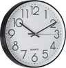 Orologio a Parete Quartz Bianco E Nero per Cameretta E Cucina Idea Regalo Ø 30 Cm Casa e cucina/Decorazioni per interni/Orologi/Orologi da parete Decor Space - Altamura, Commerciovirtuoso.it