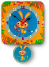 Orologio A Pendolo - Conigli Da Parete Cameretta Bambini Dida