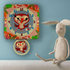Orologio A Pendolo - Gufi Da Parete Cameretta Bambini Dida