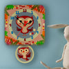 Orologio A Pendolo - Gufi Da Parete Cameretta Bambini Dida