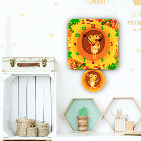 Orologio A Pendolo - Ricci Da Parete Cameretta Bambini Dida