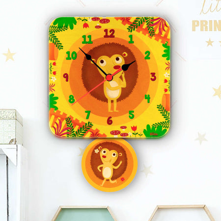 Orologio A Pendolo - Ricci Da Parete Cameretta Bambini Dida