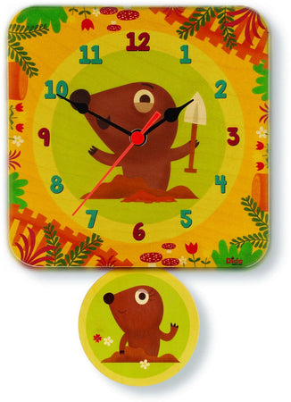 Orologio A Pendolo - Talpe Da Parete Cameretta Bambini Dida