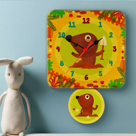 Orologio A Pendolo - Talpe Da Parete Cameretta Bambini Dida