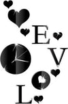 Orologio-Adesivo-A-Parete-3d-Con-Decorazioni-Cuore-E-Scritta-Love-Effetto-Specchio