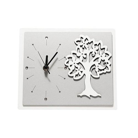 Orologio in legno mdf con applicazione personalizzabile. Misure cm. 15 x 12 h.