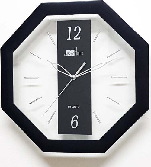 OROLOGIO ANALOGICO PARETE 28 CM QUADRANTE OTTAGONALE NERO TRASPARENTE PLASTICA Casa e cucina/Decorazioni per interni/Orologi/Orologi da parete Trade Shop italia - Napoli, Commerciovirtuoso.it