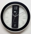 OROLOGIO ANALOGICO PARETE 28CM QUADRANTE TONDO DESIGN NERO TRASPARENTE PLASTICA Casa e cucina/Decorazioni per interni/Orologi/Orologi da parete Trade Shop italia - Napoli, Commerciovirtuoso.it