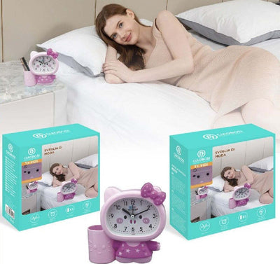 Orologio Analogico Sveglia A Forma Di Gattino Da Tavolo Con Portapenne Tx-9126 Casa e cucina/Decorazioni per interni/Orologi/Orologi da parete Trade Shop italia - Napoli, Commerciovirtuoso.it