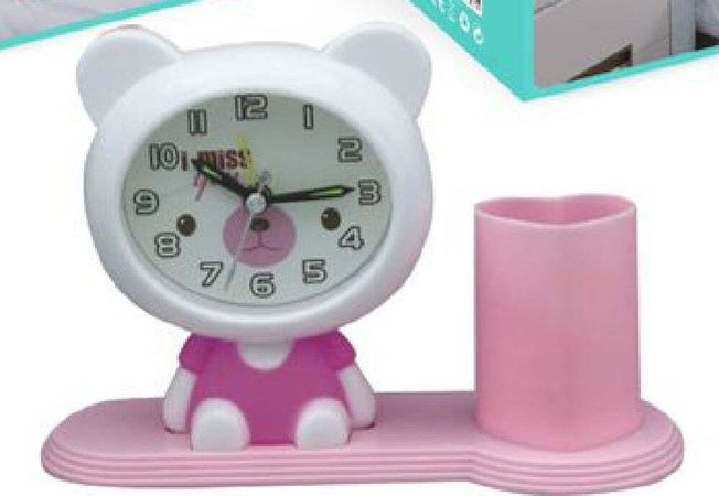 Orologio Analogico Sveglia A Forma Di Orsacchiotto Con Portapenne Tavolo Tx-9123 Casa e cucina/Decorazioni per interni/Orologi/Orologi da parete Trade Shop italia - Napoli, Commerciovirtuoso.it