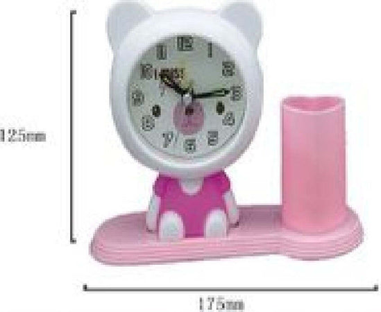 Orologio Analogico Sveglia A Forma Di Orsacchiotto Con Portapenne Tavolo Tx-9123 Casa e cucina/Decorazioni per interni/Orologi/Orologi da parete Trade Shop italia - Napoli, Commerciovirtuoso.it