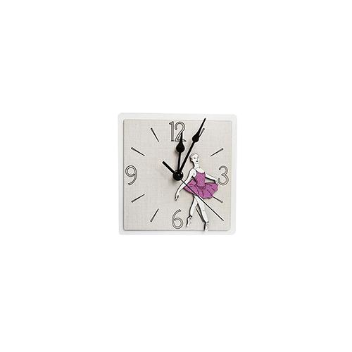 Orologio in legno mdf da appoggio, personalizzabile. Misure cm. 16 x cm. 16